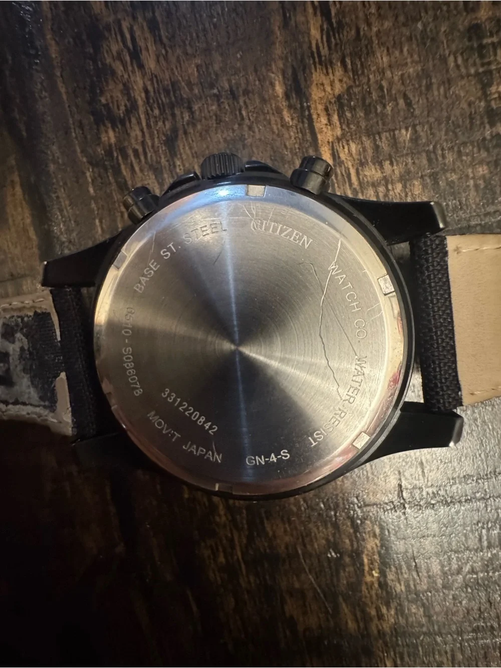 Citizen Black Watch with Blue Dial and Black Fabric Strap